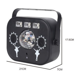 <span class=keywords><strong>4</strong></span>-in-1-Effekt LED-Bühnenlicht mit Fernbedienung, Lautsprecherbeleuchtung für Disco, Party, Club, Bar, DJ-Show, Bühnenbeleuchtung - Product Image 6