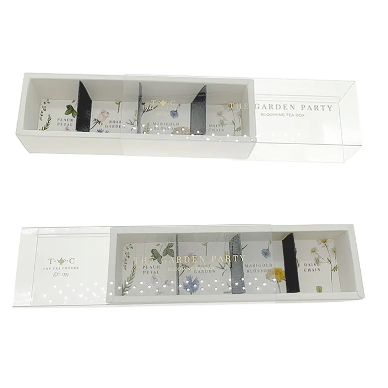사용자 정의 로고 서랍 상자 과자 상자 마카롱 종이 판지 케이크 상자 투명 PVC 창 소매