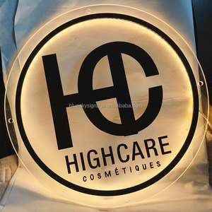 Trong nhà plexiglass đèn nền Công Khai 3D logo chiếu sáng backlit Acrylic đèn nền Vòng Tròn Logo dấu hiệu - Product Image 2