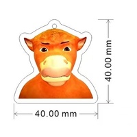 Porte-clés figurine de dessin animé Niu Lai mignon, pendentif pour sac à dos, breloque amusante, objet de collection, style art moderne, cadeau