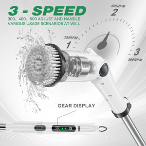 Brosse de nettoyage électrique Hongyi Wanxiang, rotation à 360 degrés avec plusieurs accessoires pour cuisine, salle de bain, sol, verre - Product Image 2