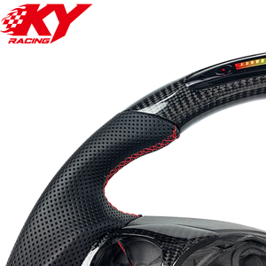 Volant sport LED en cuir et fibre de carbone personnalisé, compatible avec Ford Fiesta ST MK7 MK7.5 - Product Image 2