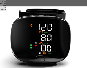 Tensiomètre automatique portable, appareil de mesure de la pression artérielle numérique, tensiomètre, moniteur de pression artérielle au poignet, grande taille - Product Image 4