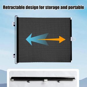 Barrière de Sécurité Rétractable <span class=keywords><strong>pour</strong></span> Animaux Domestiques (Chiens et Chats) – Filet en Maille avec Fermeture Auto-agrippante, Sans Perçage, Télescopique, <span class=keywords><strong>pour</strong></span> la Maison - Product Image 2