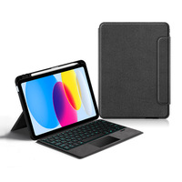Casing Keyboard Multifungsi untuk iPad 10th Model Baru, Mendukung Bahasa Arab, Rusia, dll.