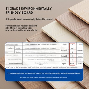 Bureau de travail ergonomique en bois, style minimaliste moderne, petite taille, avec rangement modulaire, pour la maison, le bureau, l'appartement, l'hôtel, l'école - Product Image 3