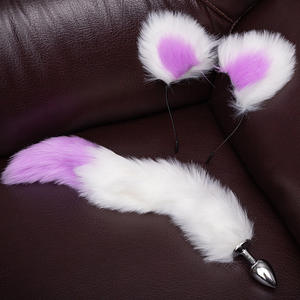 OXXO mainan seks masturbasi dewasa multiwarna tahan air Plug <span class=keywords><strong>Anal</strong></span> ekor rubah logam kualitas tinggi 100% - Product Image 4