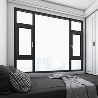 Portes et fenêtres en profilés aluminium à double vitrage, série Simple, certifiées CE