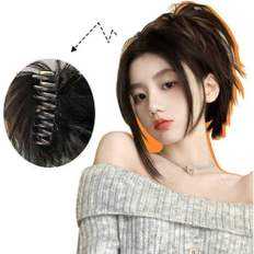 Extensiones de cabello humano negro Peluca con plumas Spin Pinch Slick Tincers - Product Image 1