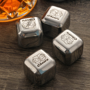 Wholesale Durable 304 Stainless Steel <strong>Ice</strong> <strong>Cube</strong> Customized Stainless <strong>Cube</strong> <strong>Ice</strong> Reusable <strong>Ice</strong> <strong>Cubes</strong> - Product Image 2