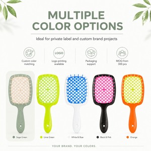 <span class=keywords><strong>Brosse</strong></span> démêlante pour <span class=keywords><strong>cheveux</strong></span> avec picots en nylon flexibles pour <span class=keywords><strong>cheveux</strong></span> secs et humides et massage du cuir chevelu OEM - Product Image 5