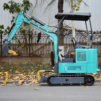 Livraison gratuite, mini-excavatrice multifonctionnelle chinoise bon marché de 1,8 tonne, excavatrice compacte à haute efficacité