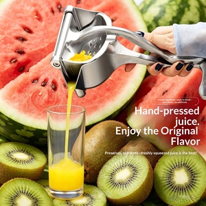 Presse-fruits manuelle, presse-agrumes portatif pour orange, citron, pastèque et mangue, facile à nettoyer, séparation du jus - Product Image 5