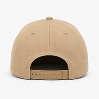 Service OEM ODM, broderie 3D personnalisée, casquettes de baseball ajustables à 6 panneaux en sergé de coton structuré, couleur contrastée, fermeture à pression