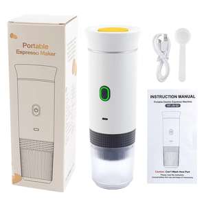 2025 Factory Wholesale 3-in-1 Portable Stainless Steel Car Capsule Coffee Machine <b>Mini</b> Handheld <b>USB</b>-Powered 140W 1 Cup Hot - Product Image 1