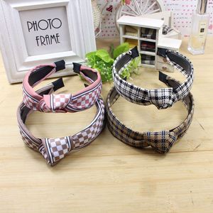 Korean Style Fabric <b>Headband</b> With <b>Bow</b> Women Casual Headdress Cloth Manual Made Yiwu Origin Fall 2022 - Product Image 1