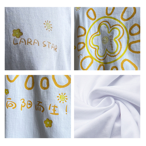 T-shirt décontracté <span class=keywords><strong>LS1008</strong></span> de haute qualité en coton 100% 260 g/m², motif tournesol, unisexe, pour homme et femme, idéal pour le sport et la gym - Product Image 6