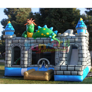 Drago a tema per bambini casa di rimbalzo castello gonfiabile per i bambini castello gonfiabile scivolo - Product Image 3