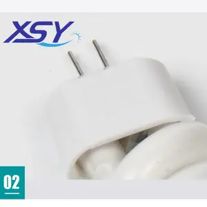 High-Quality 5W Round LED Bulb With Compact Spiral Design Energy-Saving Two-Pin Base Lamp