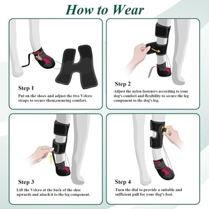 Hard-Soled Solid <b>Dog</b> Shoes <b>Socks</b> Eco-friendly Anti-Dirt Anti-Falling Wear-Resistant Breathable Non-Removable Rubber Pet Foot - Product Image 5