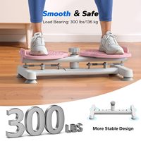 Plateforme vibrante Twister Board 300 Lbs, lisse et sûre, avec corde de résistance pour l'exercice à domicile et le remodelage de la taille