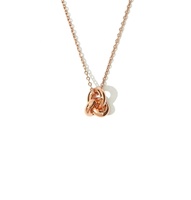 Milskye Bijoux de mode pour dames Collier mini noeud en argent 925