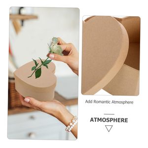 Caja <span class=keywords><strong>de</strong></span> Regalo Personalizada en Forma <span class=keywords><strong>de</strong></span> Corazón, Cajas <span class=keywords><strong>de</strong></span> Cartón Rígido Portátiles con Tapas <span class=keywords><strong>para</strong></span> Regalos - Product Image 5