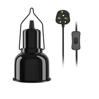 Mini abat-jour de luxe moderne pour lampe chauffante pour reptiles, support anti-brûlure pour lampe UVB UVA, abat-jour condensant pour lézards et geckos