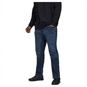 Jeans para Hombre, Corte Regular, Pierna Recta, Tejido de Mezclilla Lavada, Transpirables, de Secado Rápido, Estilo Motero, para Invierno, Verano, Primavera, Otoño, Nuevos - Product Image 2