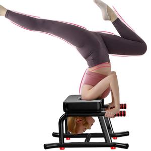Taburete de Yoga para entrenamiento de equilibrio, soporte de cabeza plegable con respaldo, banco - Product Image 1