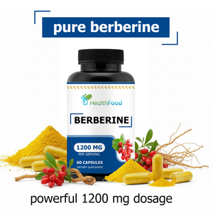 High Potency 1200mg Pure Berberine Capsules Boost Immunity Improve Energy Levels Berberine HCl Herbal <b>Supplement</b> Health Capsules - Product Image 5