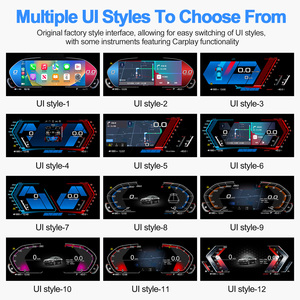 Navihua Digital LCD Speedometer for BMW F10, F11, F18, X3 F25, X4 F26, X5 F15, X6 F16, 4, 5, <b>6</b>, 7 <b>Series</b> Dashboard - Product Image 5