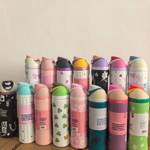 Termo <span class=keywords><strong>Wala</strong></span> de Acero Inoxidable 304 con Pajita Desmontable, Doble Boquilla para Beber, Gran Capacidad, Termo Deportivo para Agua Fría - Product Image 2