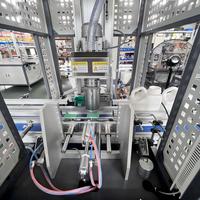 Machine automatique électrique à commande PLC pour la découpe et l'emballage des cols de bouteilles en plastique pour les applications alimentaires, des boissons et chimiques