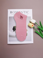 Chaussettes courtes minimalistes unies pour femmes, en polyester respirant et antidérapant, avec détection par aiguille, pour toutes les saisons