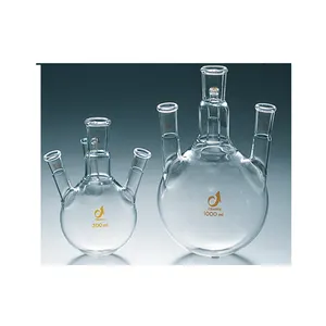 High Quality Vertical Center Ground Joint Custom Lids Flask Set