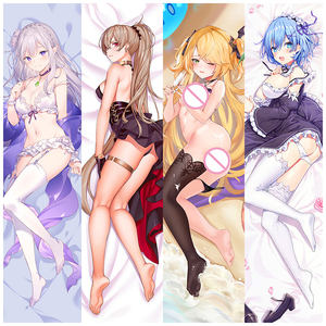Oreiller de Corps Dakimakura Personnalisé 2 Voies Doux Imprimé Anime Hentai Double Face Non Censuré, Dakimakura Personnalisé SANS Quantité Minimale de Commande - Product Image 1