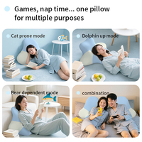 Oreiller de lit multifonctionnel et confortable Antibactérien Anti-acariens Aide au cou portable pour la lecture et la position sexuelle Dormir