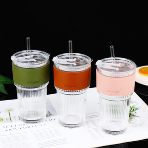 แก้วน้ำแบบมีฝาเกลียวพร้อมหลอดดูด ใช้กับเครื่องล้างจานได้ เหมาะสำหรับเครื่องดื่มเย็น น้ำผลไม้ กาแฟ น้ำมะนาว โซดา - สำหรับทุกเพศ - Product Image 2