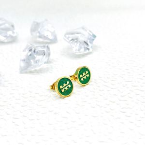 Inoxidable De Joyas Inspired 18k Gold Plated Famous Brand <b>Earrings</b> Stainless Steel Flat Stud Female <b>Earrings</b> <b>for</b> <b>Women</b> - Product Image 4