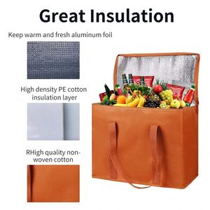 Bolsas Térmicas Aisladas Resistentes y Reutilizables con Logotipo Personalizado, para Entrega de Alimentos y Compras - Product Image 3