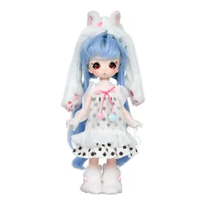 ICY Fortune Days OEM-fabricante de muñecas personalizado, 30cm, impresión facial inflable, diseño de muñecas bjd