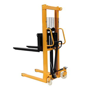 Idraulico mano Pallet Stacker doppio albero manuale carrello elevatore Stacker con <span class=keywords><strong>Mini</strong></span> Pallet per il magazzino e lo stoccaggio - Product Image 1