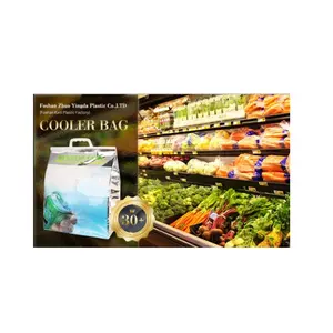 Cold Supermarket Reusable Grocery Folding Insulated Bag Cooler Thermal Cooling Hot And Cold Bags