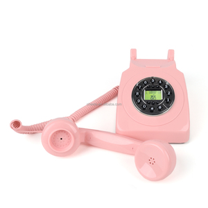 <span class=keywords><strong>Téléphone</strong></span> <span class=keywords><strong>fixe</strong></span> rétro en ABS neuf avec identification de l'appelant, <span class=keywords><strong>téléphone</strong></span> analogique filaire pour chambre d'hôtel - Product Image 4