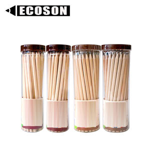 FSC Corporate Angepasst Logo Förderung Benutzerdefinierte HB Bleistift Geschenk Set Artikel Blau Lila Rosa Weiß Silber Holz Graphit Bleistift Set - Product Image 2