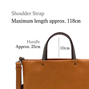 Bolso Tote de Cuero Granulado Color Camel, Elegante, Marca Laisser Faire, para Mujer, con Asa para Hombro, Cierre de Cremallera, Forro de Algodón, para Uso Diario - Product Image 6