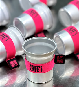 Gobelet en aluminium empilable à paroi simple avec logo personnalisé pour fête, bière, eau, boisson, couleur argent - Product Image 2
