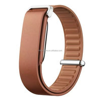 Tali Jam Tangan Kulit Asli yang Dapat Disesuaikan, Kompatibel dengan Google Fitbit Air, Tali Pengganti Kulit Premium