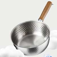 Mini-casserole en acier inoxydable, style japonais, compatible induction, pour lait, soupe et sauces, à portion individuelle